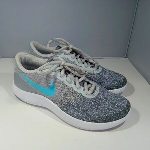 Nike Flex Contact Women's Size 6.5-7 or Youth 5Y Running Athletic Shoes Gray Blu